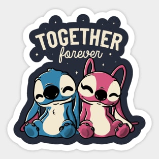 Together Forever Cute Lover Gift Sticker